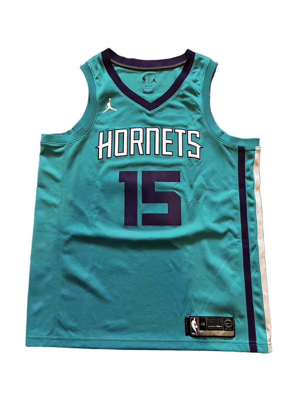 Kemba Walker Charlotte Hornets Jordan Brand Swingman Jersey Teal Size 48 L NBA